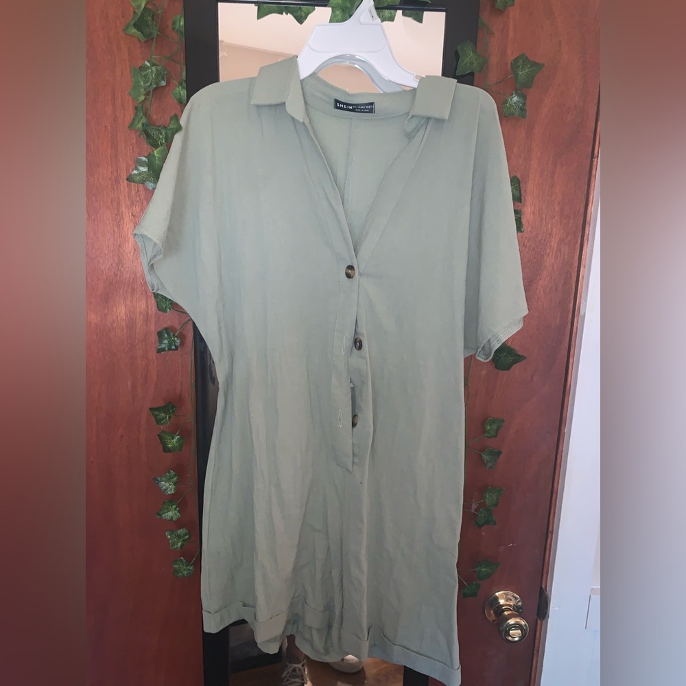 GREEN JUMPSUIT